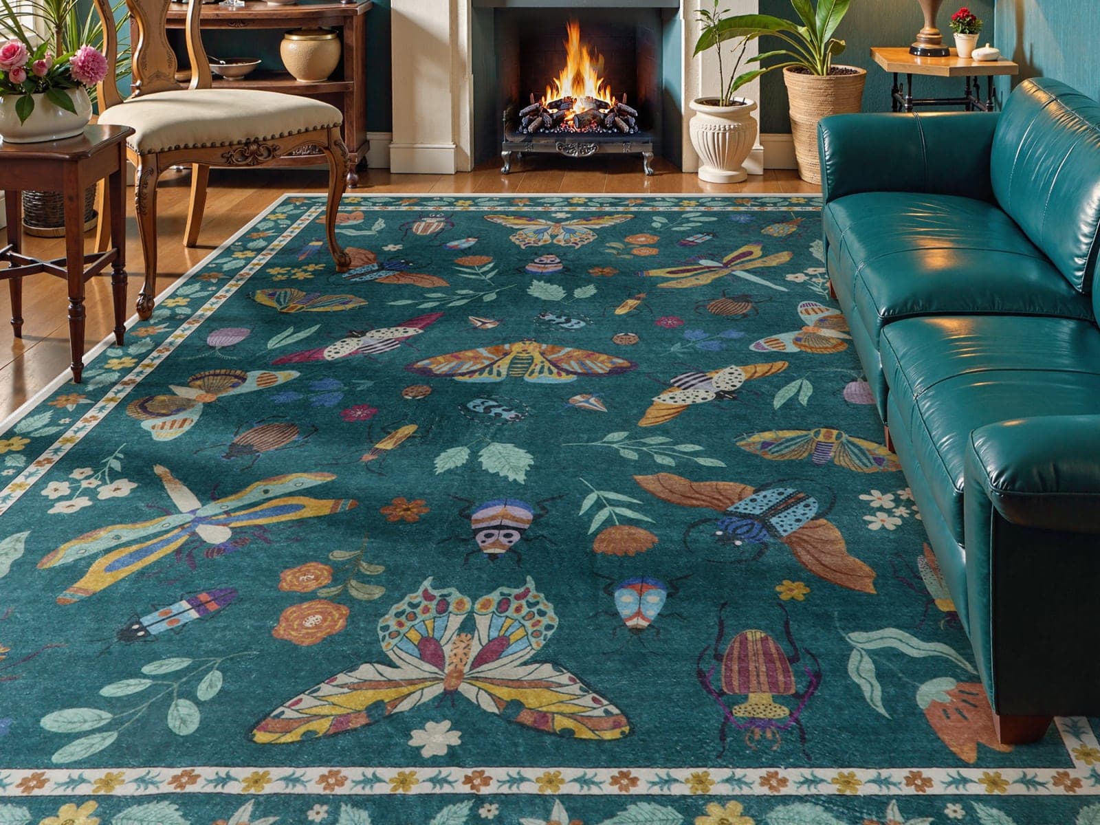 Modern Parisian Insect Rug