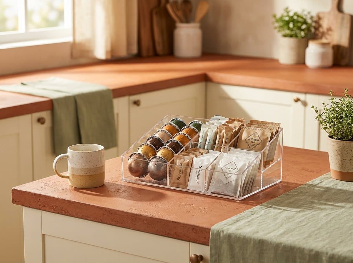 Acrylic Coffee Bar Organizer