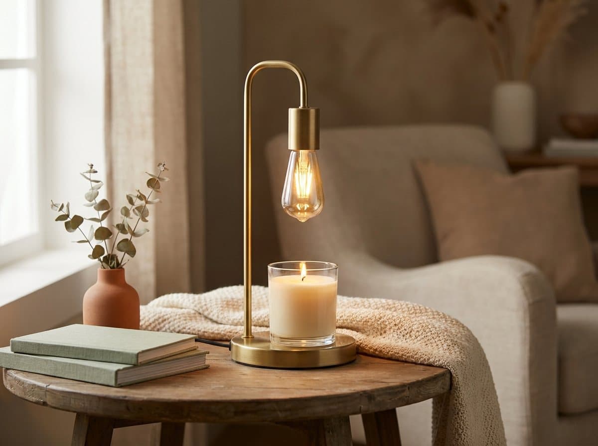 Flower Candle Warmer Lamp