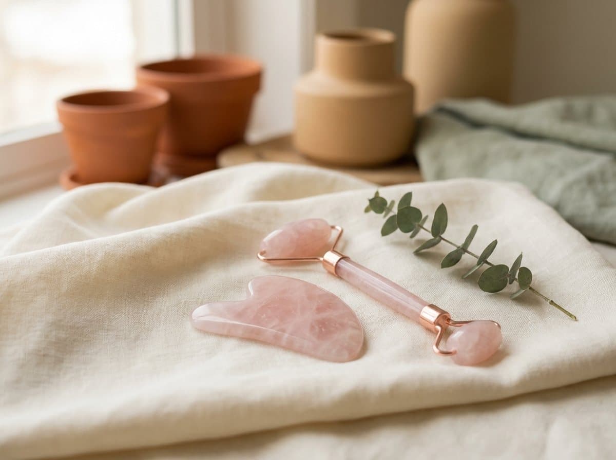 Rose Quartz Gua Sha Set